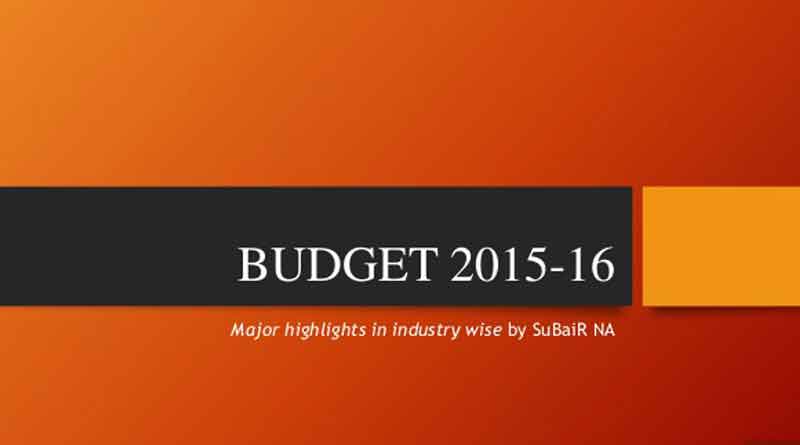 Union Budget 2015-16