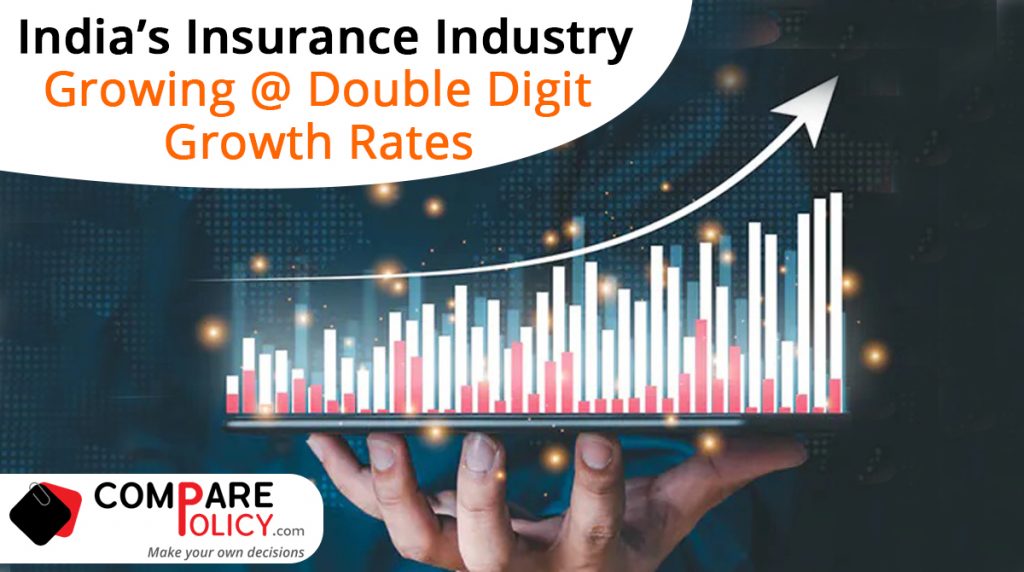 India's Insurance industry growing @ double digit growth rates