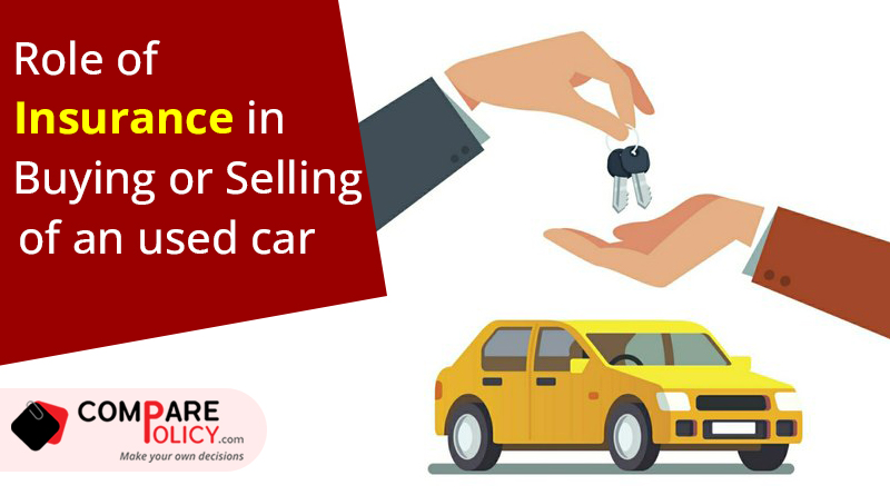 Role of insurance in buying or selling of car