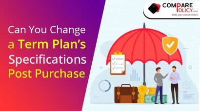 can you change a term plan's specification post purchase