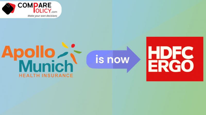 Apollo Munich is now HDFC Ergo