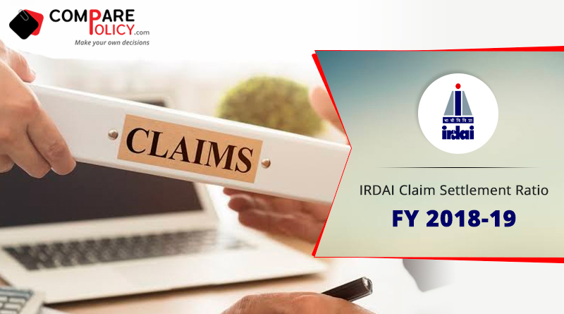 IRDAI claim settlement ratio for 2018-19